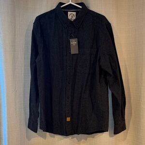 Dark Gray Casual Button Down Shirt, new with tags! Soft flannel.